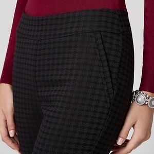 LE Chateau Modern Fit Straight Leg Pant Houndsooth Pattern